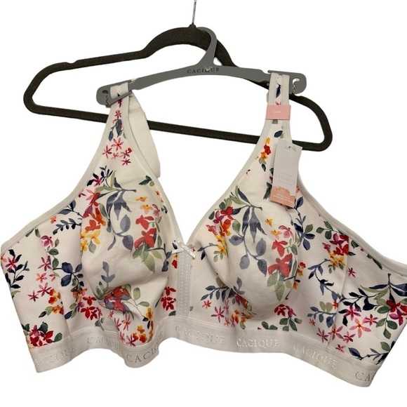 Cacique Cotton Unlined NoWire Bra 54D - Picture 4 of 12